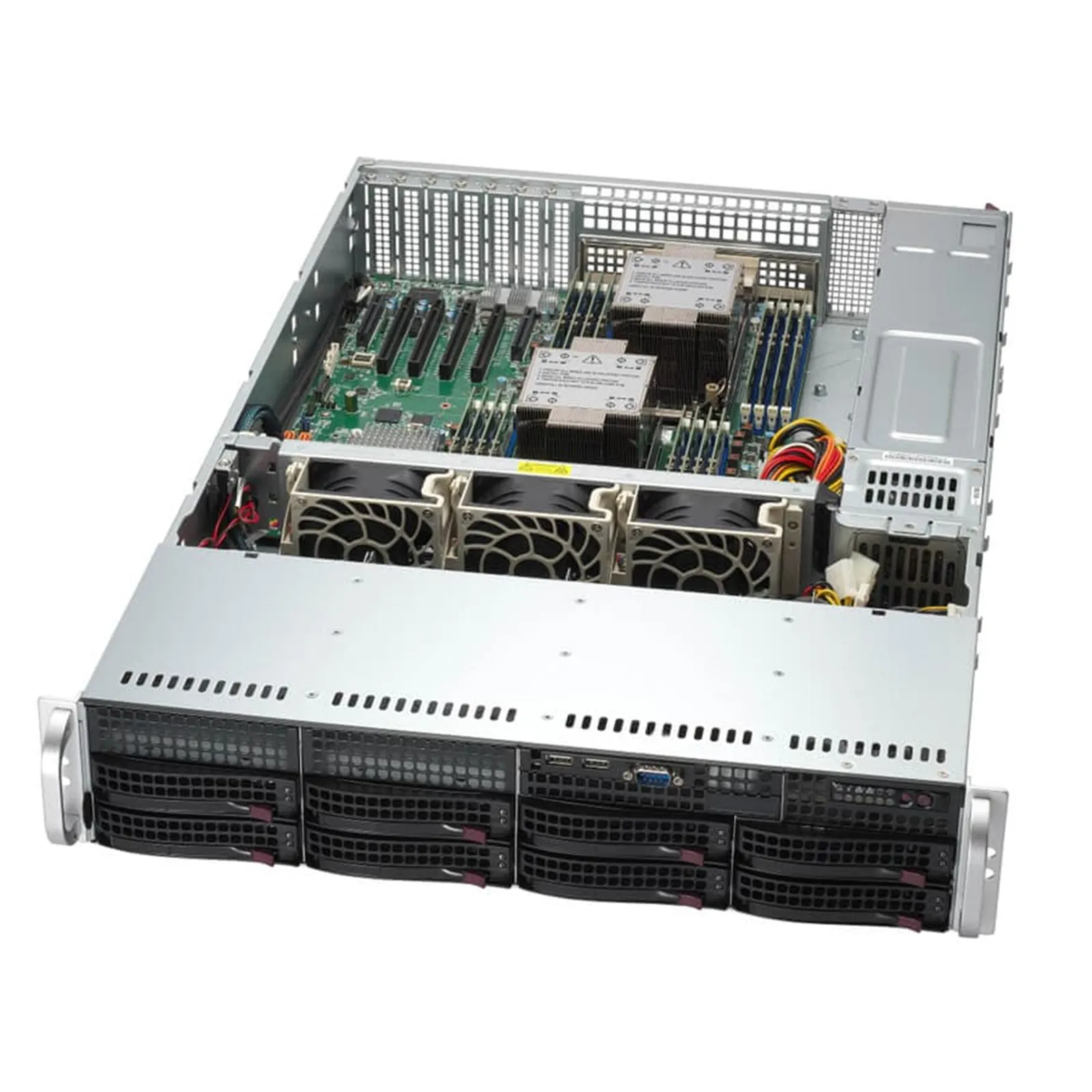Server rack with surveillance hardware